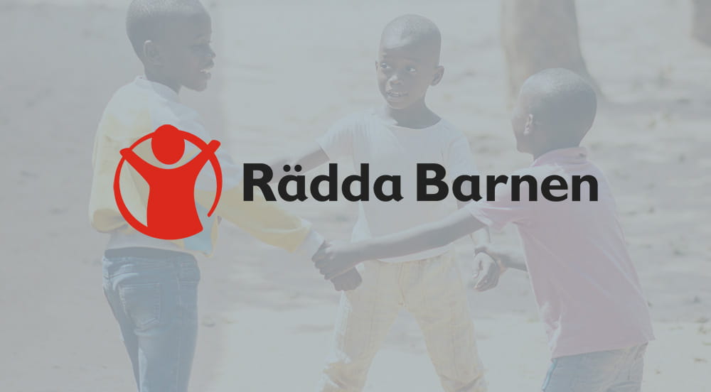 Vi stöttar Rädda Barnen