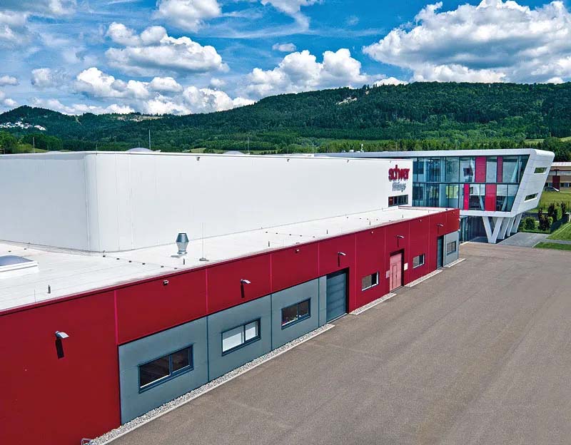 Schwer Fittings huvudanläggning i Denkingen, Tyskland