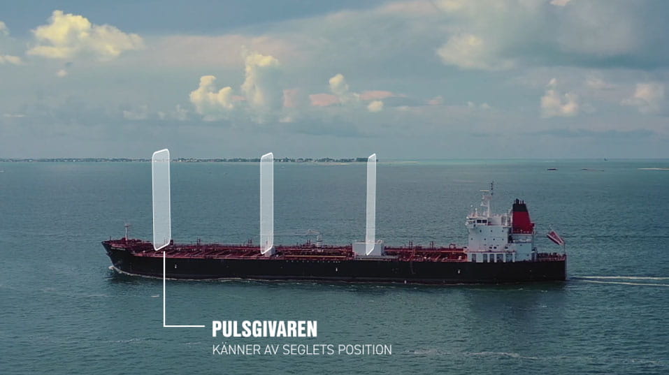 Pulsgivarens placering på båten 