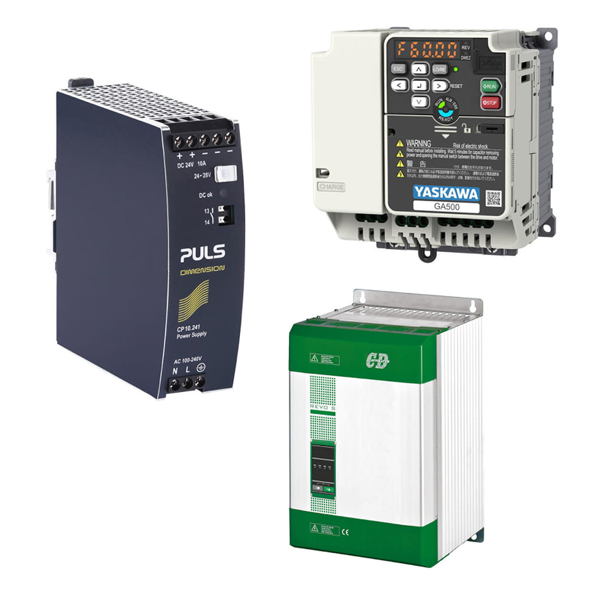 Spänningsaggregat, tyristorstyrning och frekvensomriktare