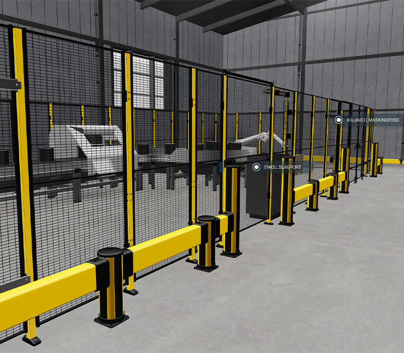X-Guard maskinskydd – flexibla och säkra staketsystem för industrin