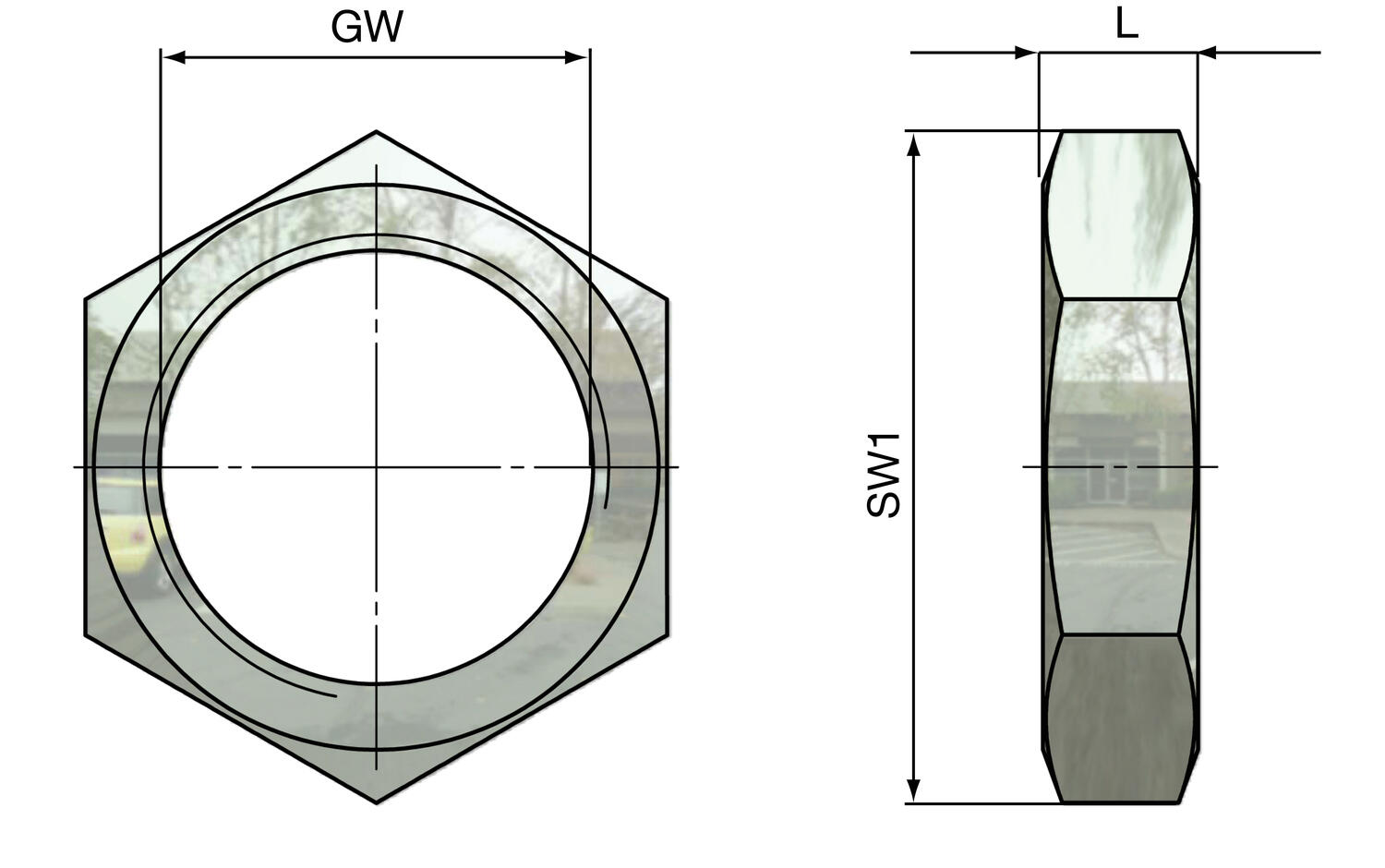 Mega-Line 0,1-0,2- Låsmutter  