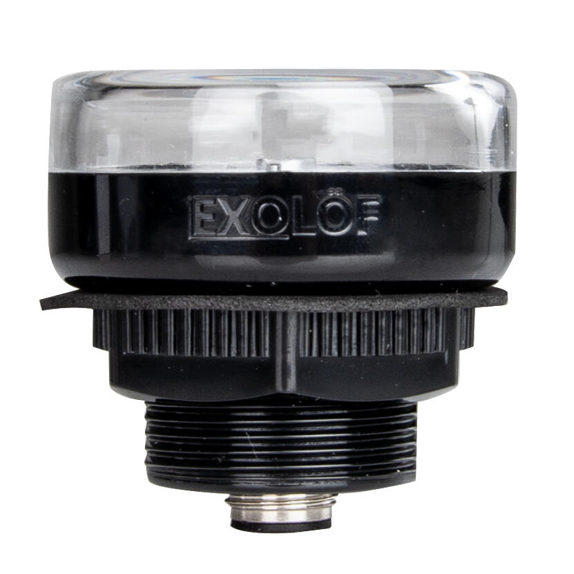 RGB-lampa med klar flat lins från Exolöf